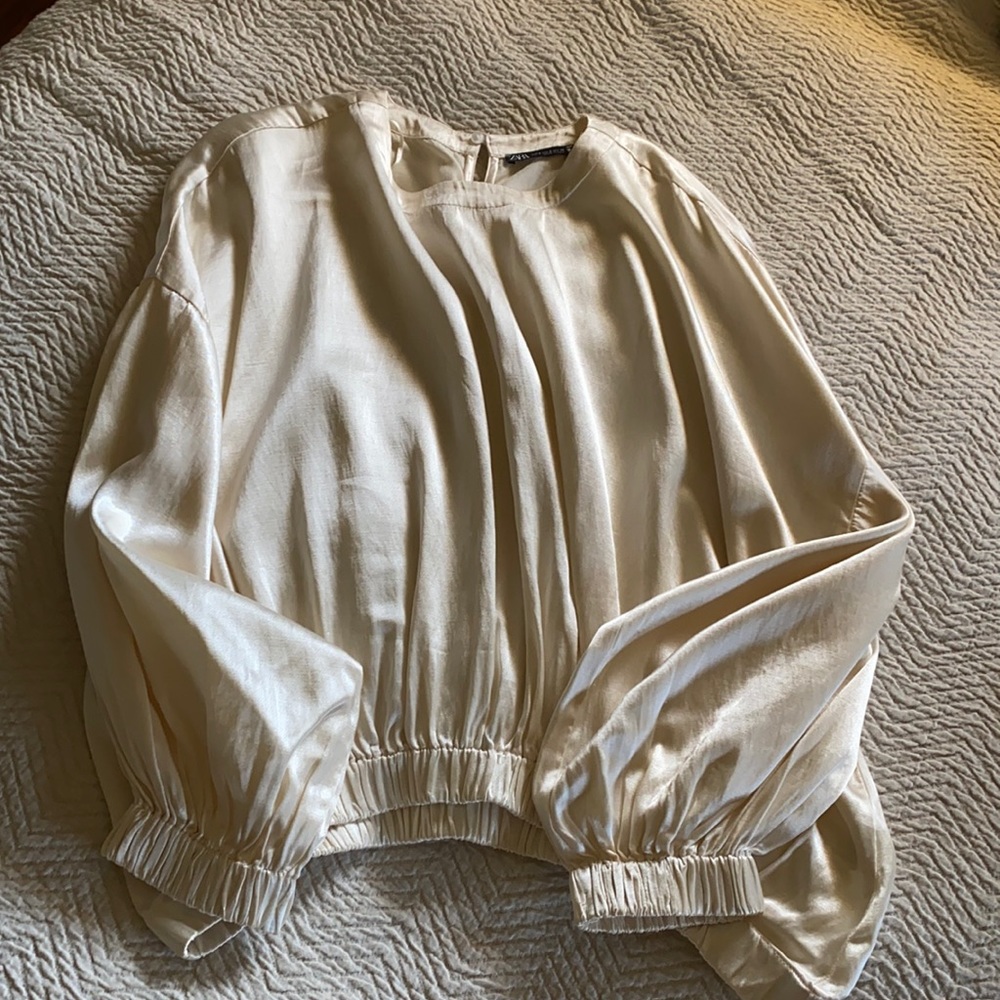 Zara satin blouse